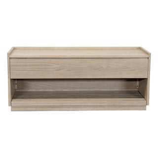 Crate & Barrel Batten Storage Bench For Sale