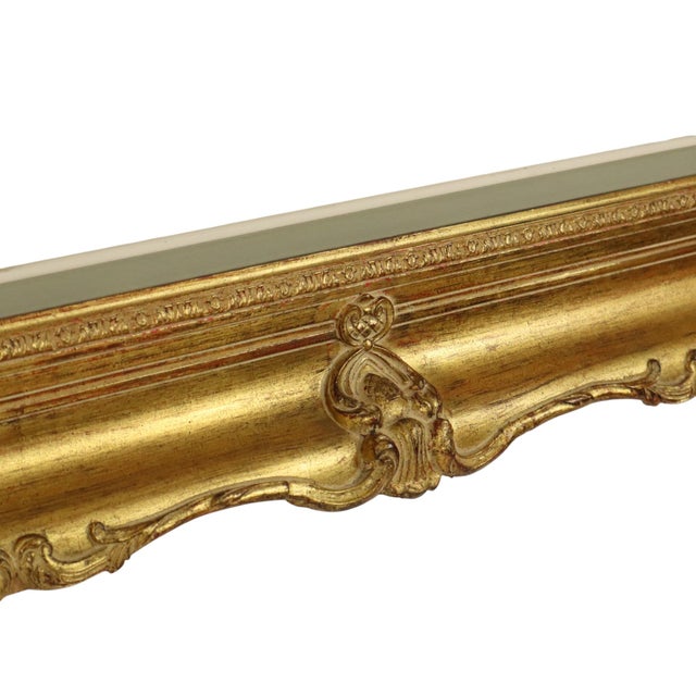 Gold Large Baroque Style Gilt Wood Frame, 1920s For Sale - Image 8 of 17