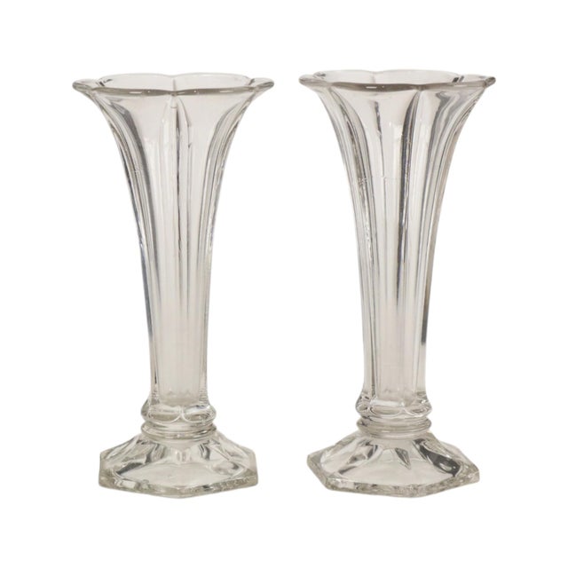 1930s Art Deco Luxval Americain Vases from Val Saint Lambert, 1935, Set of 2 For Sale - Image 5 of 14