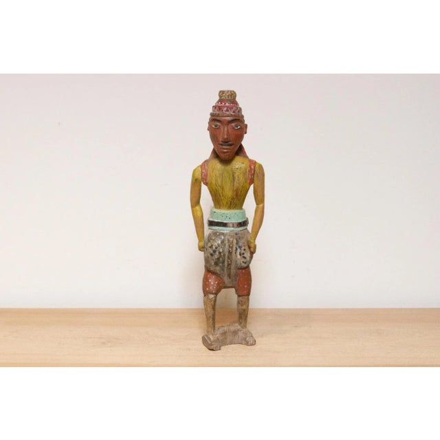 Indian 19th Century Rajasthani Carved Warrior For Sale - Image 3 of 8
