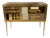 Gold, Burgundy and Pink Murano Glass Sideboard, 1980s For Sale
