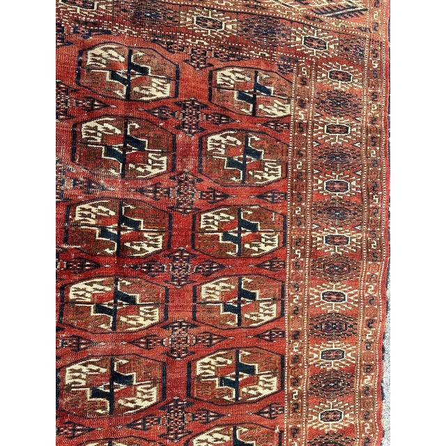 Turkmen Bokhara Rug, 1890s For Sale - Image 6 of 18