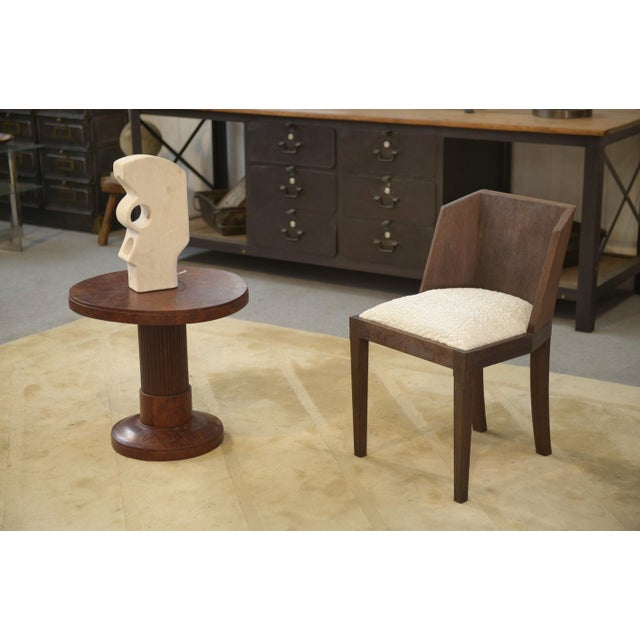 Oak Chair in the style of Pierre Chareau, 1950s For Sale - Image 11 of 11