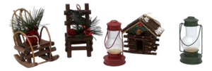 Vintage Lodge Christmas Ornaments
