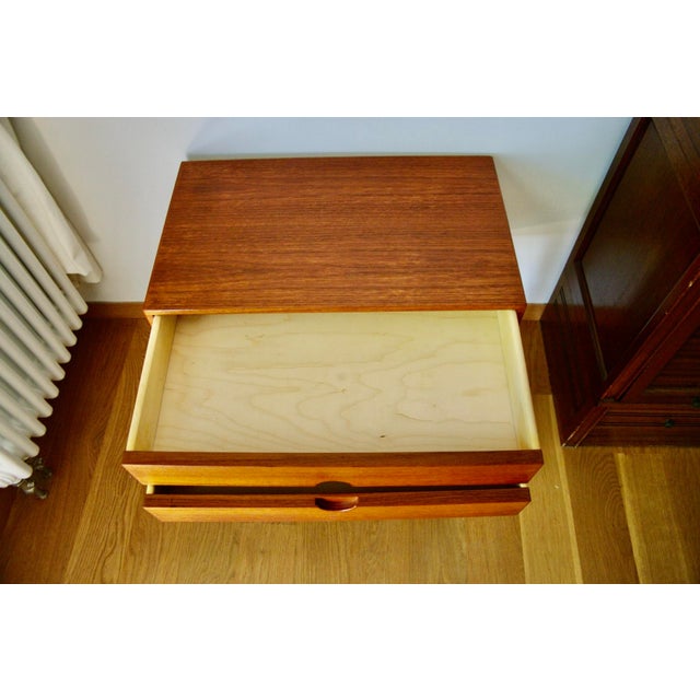 Model 384 Bedside Table in Teak by Kai Kristiansen for Aksel Kjersgaard, 1960s For Sale - Image 6 of 9