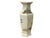 This elegant hexagonal porcelain vase features a tapered body that expands toward the shoulders, topped with a flared,...