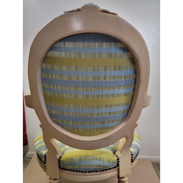 1950s Classic French Louis XVI Fauteuil Armchair For Sale - Image 9 of 12