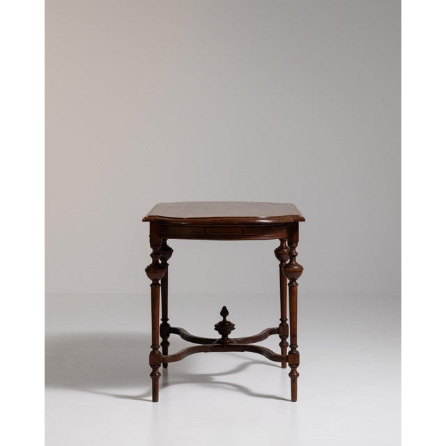 Chestnut 19th Century France Rich Mahogany Mahogany Side Table For Sale - Image 8 of 11