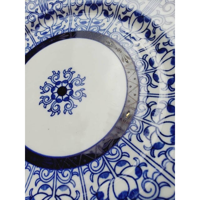 Antique Blue Lily Series Butter Dish from Royal Worcester, 1881 For Sale - Image 5 of 9