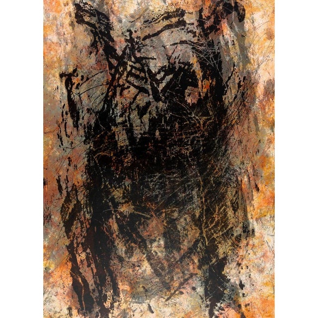 François Fiedler (1921-2001) Abstract Composition Color lithographic poster On poster paper, 43 x 72 cm (approx. 17 x 28...