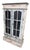 Late 20th Century French Provincial Distressed Painted Display Cabinet Used in Frasier (2004) For Sale