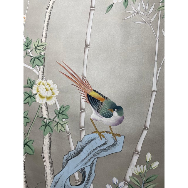 If you love the look of De Gournay wallpaper but not the price, this is for you. Stunning hand‑painted chinoiserie mural...