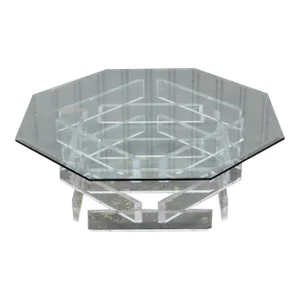 1990s Stacked Lucite Coffee Table