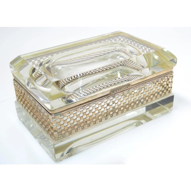 Art Deco Italian Murano Glass & 24k Gold Plate Jewelry Case Mandruzzato Style For Sale - Image 13 of 13