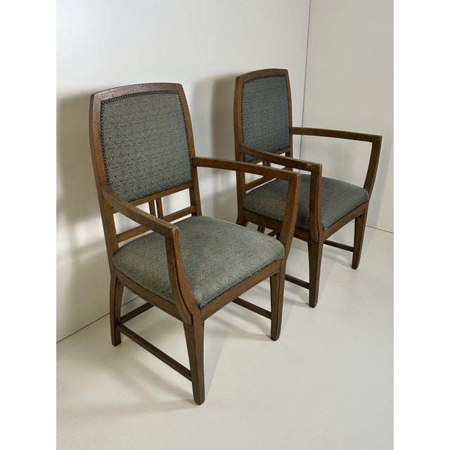 Art Nouveau Armchairs, 1890s, Set of 2 For Sale - Image 4 of 9