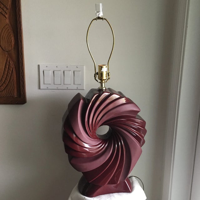 Vintage 1980s Harris Potteries Sculptural Lamp For Sale - Image 12 of 12