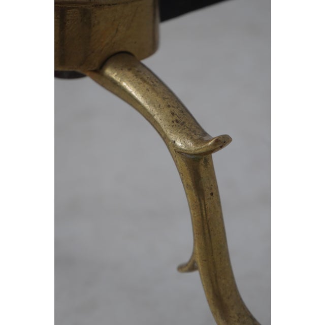 1970s Virginia Metalcrafters Colonial Williamsburg Fireplace Andirons For Sale - Image 5 of 11