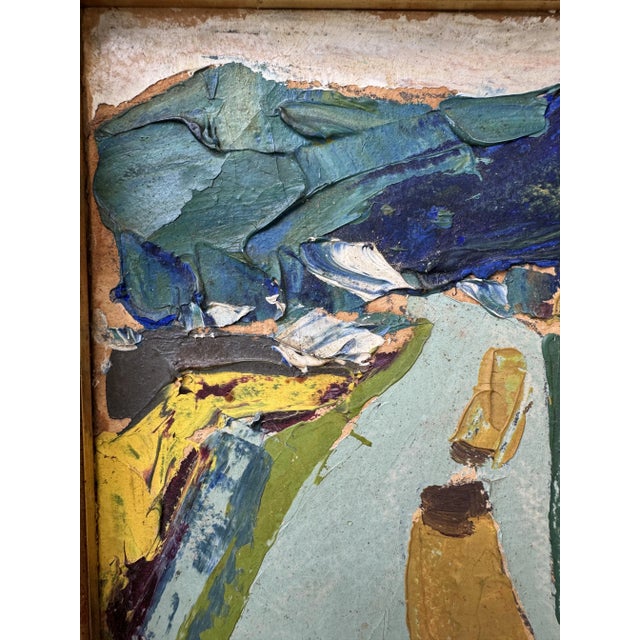 Impressionist Painting, Circa 1890/1900, Barges in the Seine, Oil on Cardboard For Sale - Image 6 of 8