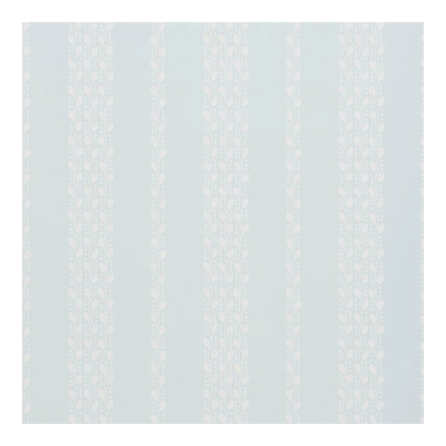 Sample - Schumacher Lillian Vine Wallpaper in Mineral For Sale