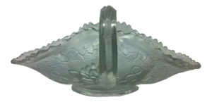 Pond Lily Iridescent Carnival Glass Card Receiver