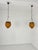 Orange Murano Glass Pendant Lamps, 1980s, Set of 2 For Sale - Image 4 of 11