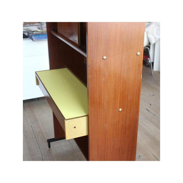 1960s Bookcase with Pull-Out Desk, Italy, Turin, 1960s For Sale - Image 5 of 13