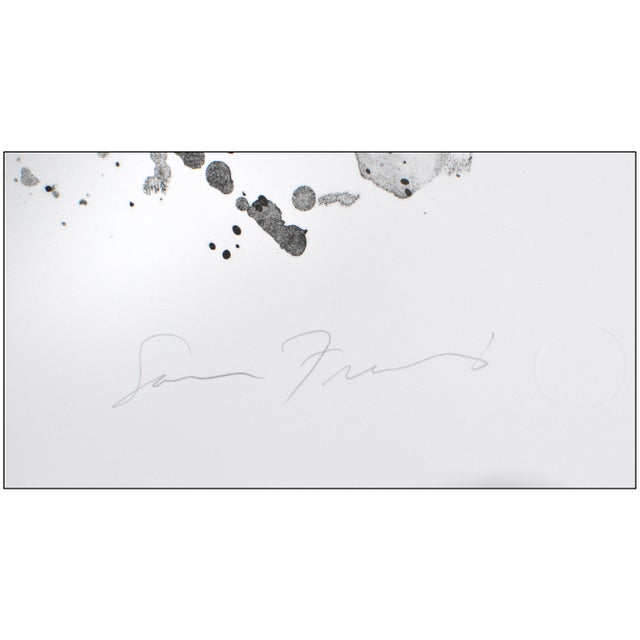 Sam Francis Lare 20th Century Untitled (l.202; sf.210) Abstract Black Lithograph Sam Francis For Sale - Image 4 of 6