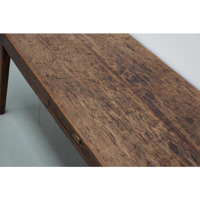 Antique Early 20th Century Dutch Rustic Oak Farmhouse Dining Table For Sale - Image 5 of 18