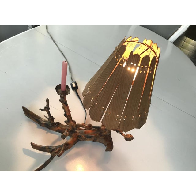 Table Lamp in Tree Root, 1970s For Sale - Image 16 of 18
