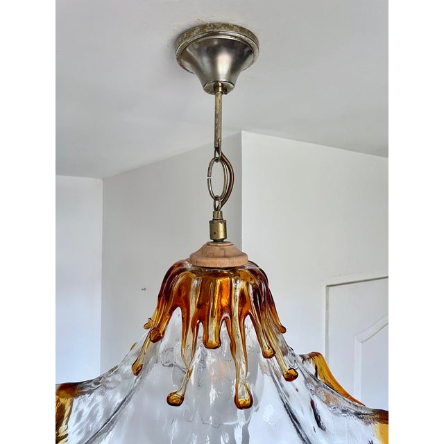 Tulip Pendant Light in Murano Glass, Italy, 1970 For Sale - Image 10 of 14