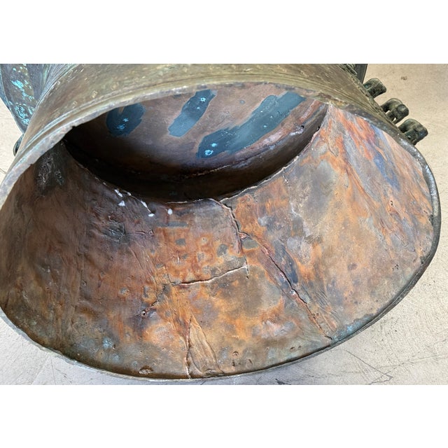 Bronze Mid 20th Century Early Southeast Asian Bronze Drum Table with Beautiful Patina For Sale - Image 8 of 18