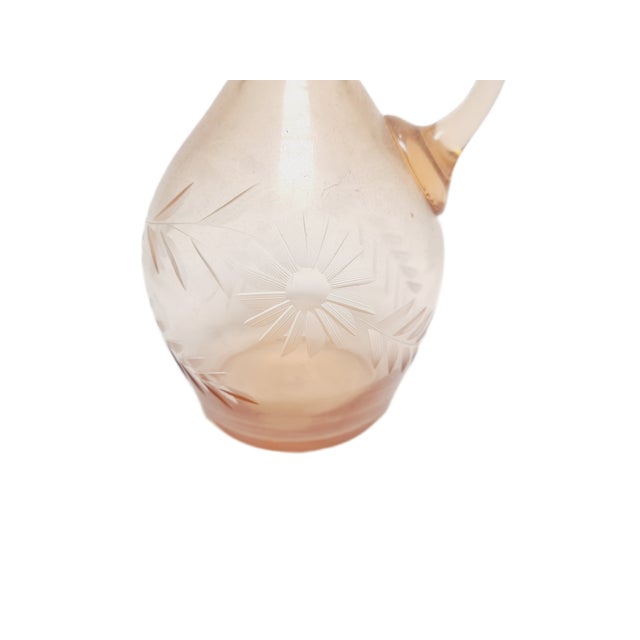Glass Art Deco Carafe from Hortensja Glassworks, Poland, 1930s For Sale - Image 7 of 18