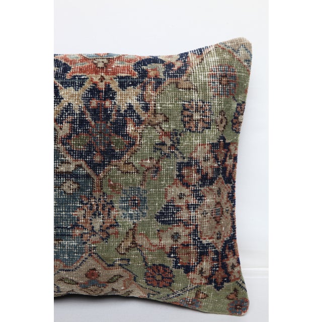 Mid 20th Century Vintage Turkish Tribal Rug Pillow for Sofa or Bed -16'' X 21'' For Sale - Image 5 of 7