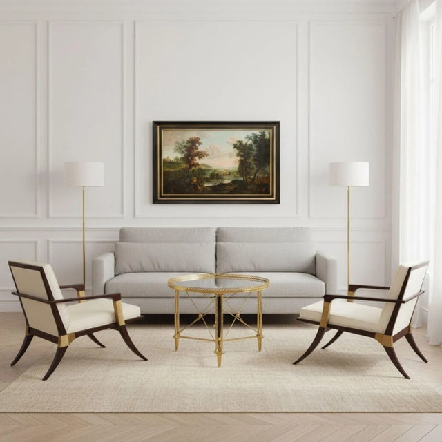 Hollywood Regency French Gilt Bronze Gueridon Side Table, Manner of Maison Jansen Ca. 1930s For Sale - Image 3 of 18