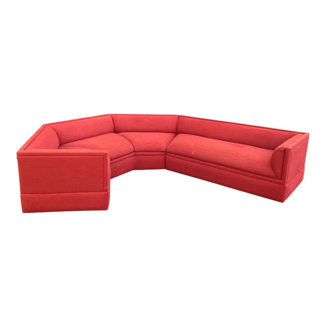 Mid Century Octagonal 2 Piece Corner Sectional Sofa by Thayer Coggin Chairish