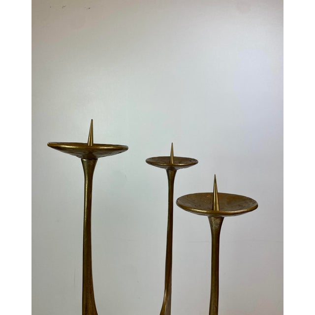 Brutalist Floor Candleholder by Michael Harjes, Germany, 1960 For Sale - Image 12 of 14