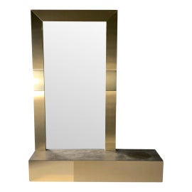 Example of Console Table With Mirror Set