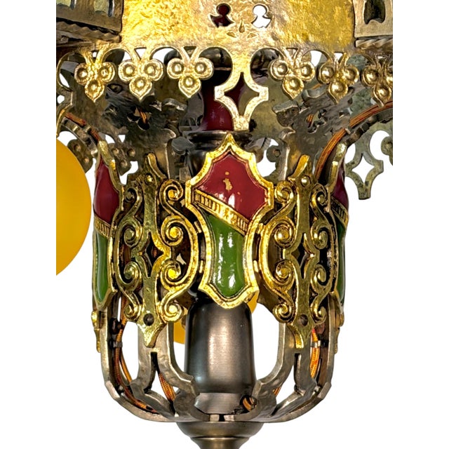 This is quite a spectacular piece despite its small size! Solid cast in brass, with amazing original polychrome finish, we...