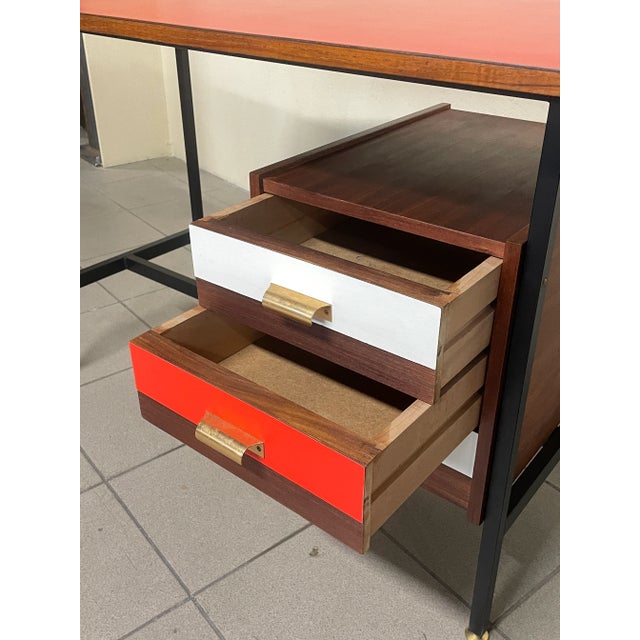 Desk with Colored Formica Top, 1960s For Sale - Image 4 of 11