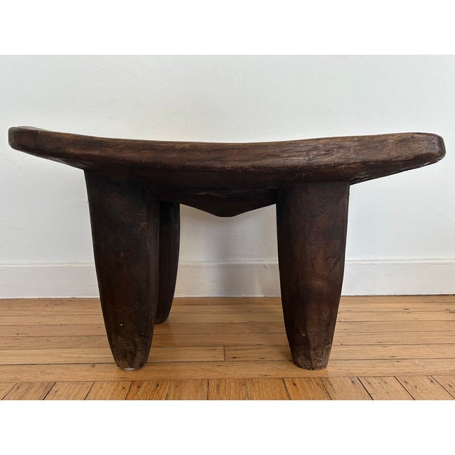 Vintage Rustic African Senufo Stools - Set of 3 For Sale - Image 11 of 15