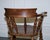 Gold Edwardian Elm Bow Back Smokers Captains Chair, 1900s For Sale - Image 8 of 18