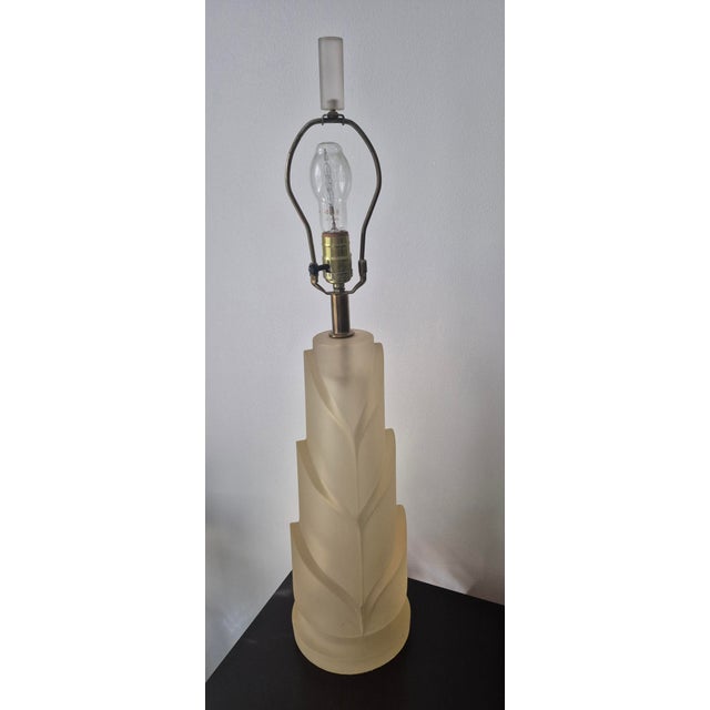 Paolo Gucci 1970s Paolo Gucci Resin a Tapered Column Lamp For Sale - Image 4 of 11