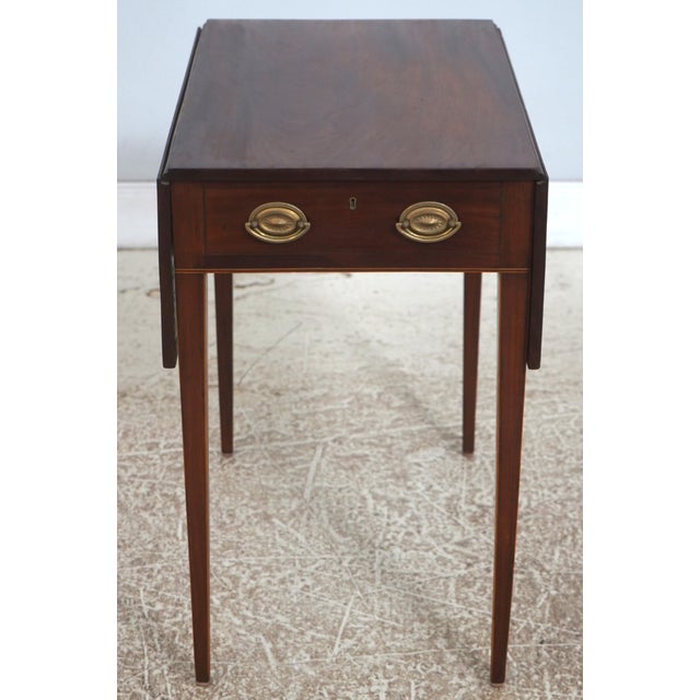 Age: 19th Century - 1850-1890 Details: Mahogany Dovetailed Drawer Construction High Quality Construction Nice Inlay Work...