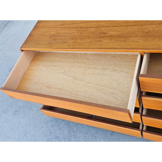 Mid Century Danish Teak Lowboy Dresser by Arne Wahl Iversen for Vinde Mobelfabrik For Sale - Image 14 of 18