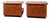 1970’s Italian Burl Wood Two- Drawer Nighstands, a Pair For Sale
