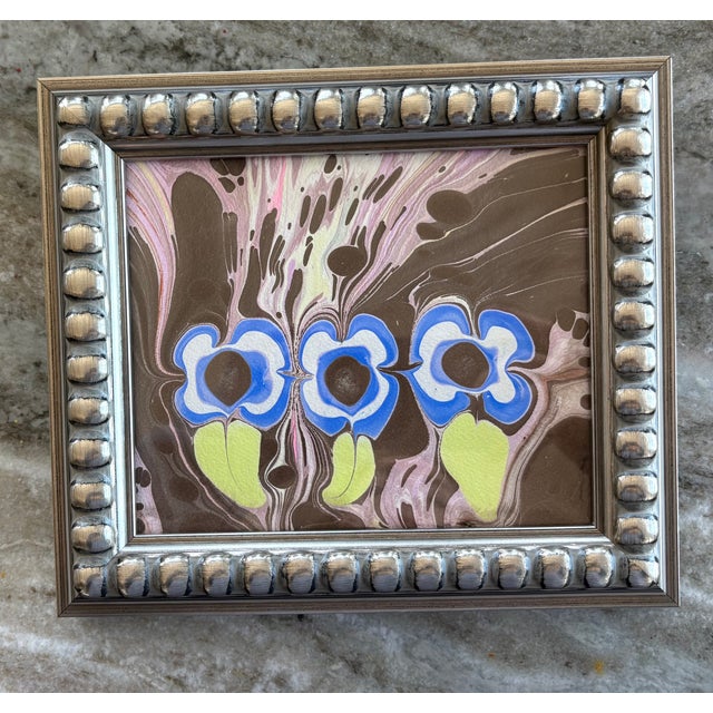 Contemporary 2025 Morgan Elvington Walker by Melvin G Original Fiori Painting From Her Sold Out Collection, Framed For Sale - Image 3 of 6