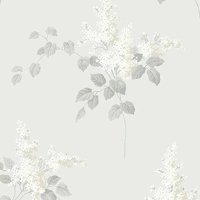 Sample - Borastapeter Lilacs Wallpaper in Grey For Sale