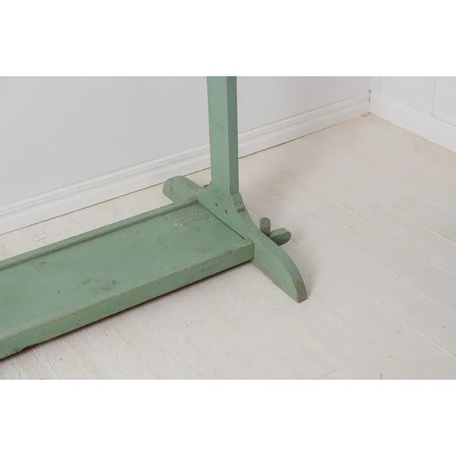 Green Antique Clothes Rack in Pine, Northern Sweden, 1890s For Sale - Image 8 of 10