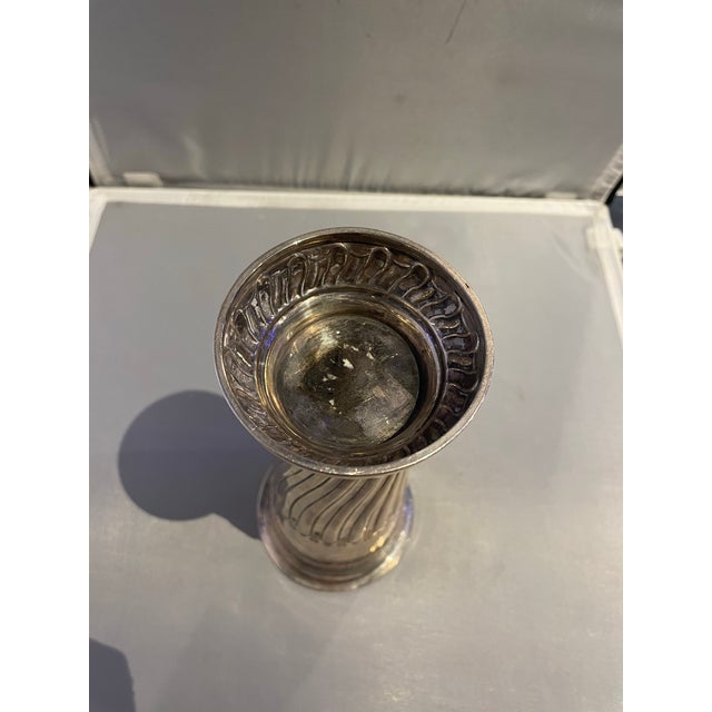 Late 19th Century Victorian Sterling Silver Vase by e.c. Co. England For Sale In Phoenix - Image 6 of 8