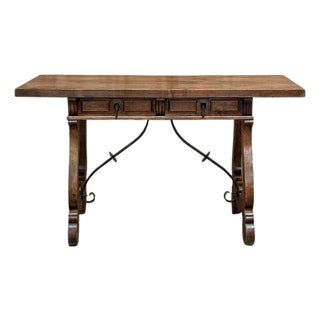 Antique Rustic Spanish Desk ~ Console ~ Sofa Table For Sale